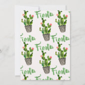 フィエスタサボスベビーシャワーの招待状 招待状 (裏面)