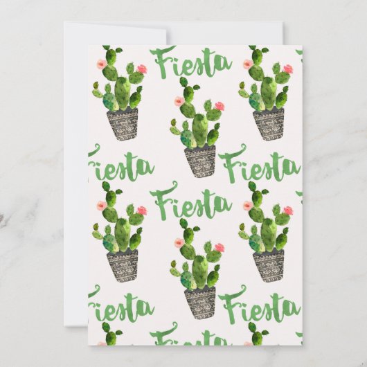 フィエスタサボスベビーシャワーの招待状 招待状 (裏面)