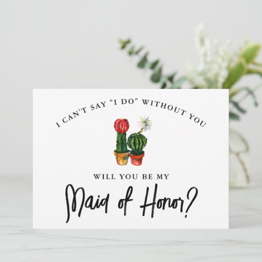 フィエスタサボスメイド・オブ・オーナー（花嫁付き添い人）カード 招待状 (スタンド正面)