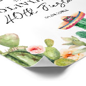 フィエスタサボス水彩メキシカンバースデーパーティー ポスター (角)