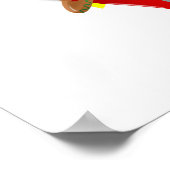 フィエスタサボテンとギター&踊りピーマン ポスター (角)