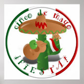 フィエスタサボテンとギター&踊りピーマン ポスター (正面)