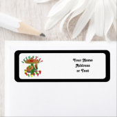 フィエスタサボテンとギター&踊りピーマン ラベル (インサイチュ)