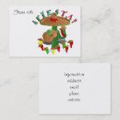 フィエスタサボテンとギター&踊りピーマン 名刺 (正面/裏面)