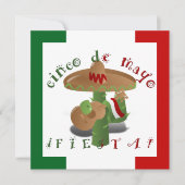 フィエスタサボテンとギター&踊りピーマン 招待状 (正面)