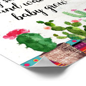 フィエスタサボテンフローラ多肉食ベビー飲む ポスター (角)