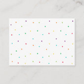 フィエスタサボテン赤ちゃんシャワー予約リクエスト エンクロージャーカード (裏面)