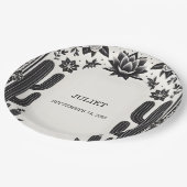 フィエスタサボラブイン開花メキシコブライダルシャワー ペーパープレート (アングル)