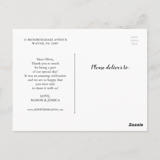 フィエスタサンキューハガキ ポストカード (裏面)