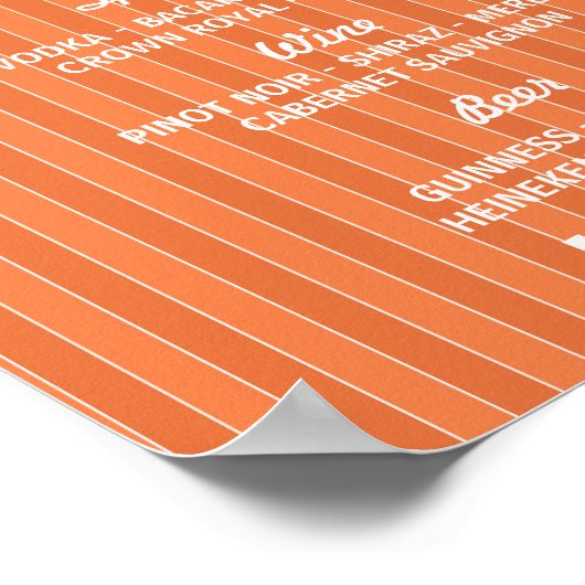 フィエスタザバーパーティーイベントサインウェディングレセプション ポスター (角)