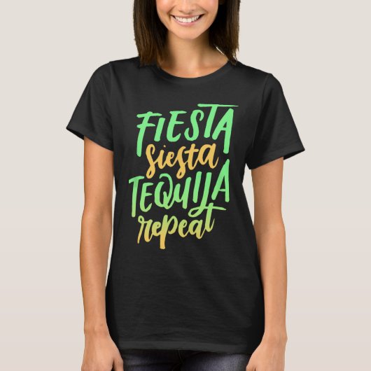 フィエスタシエスタテキラリピートシャツ Tシャツ (正面)