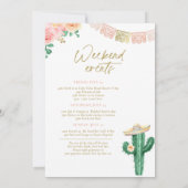 フィエスタシエスタテキラリピートバチェロレッテ 招待状 (裏面)