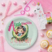 フィエスタシノリタベビーガールシャワーパティウェアアボカド ペーパープレート (パーティー)