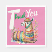 フィエスタシノリタベビーガールシャワーパティウェアラマ スタンダードランチョンナプキン (正面)