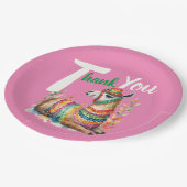 フィエスタシノリタベビーガールシャワーパティウェアラマ ペーパープレート (アングル)