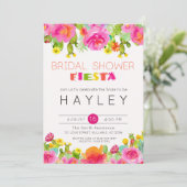 フィエスタジューセントフローラウォーターカラーブライダルシャワー 招待状 (スタンド正面)