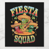 フィエスタスクーおもしろいドチンコデマヨメキシコパーティー ワインラベル (シングルラベル)