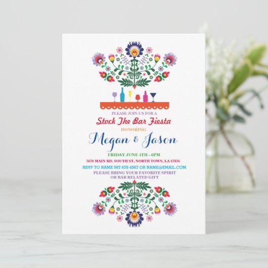 フィエスタストックザバーメキシコ婚約招待状 招待状 (スタンド正面)