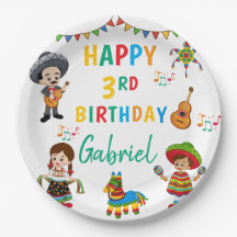 フィエスタスリーエスタ子供の誕生日パーティープレート