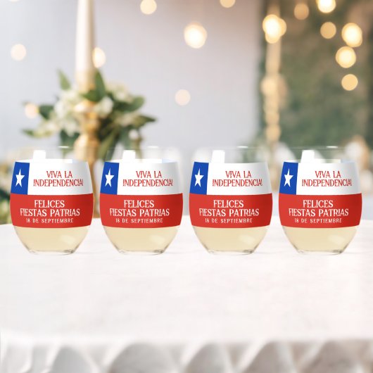フィエスタス・パトリアス独立記念日チリ国旗 ウイスキーグラス (インサイチュ (ウェディング))