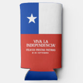 フィエスタス・パトリアス独立記念日チリ国旗 スリム缶クーラー (裏面)