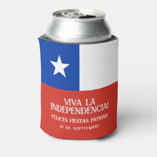 フィエスタス・パトリアス独立記念日チリ国旗 缶クーラー (缶裏面)