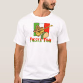 フィエスタタイムタコ,ソンブレロ,ギター Tシャツ (正面)