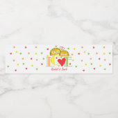 フィエスタタコオブラブカラフル婚約パーティ ペットボトルラベル (シングルラベル)