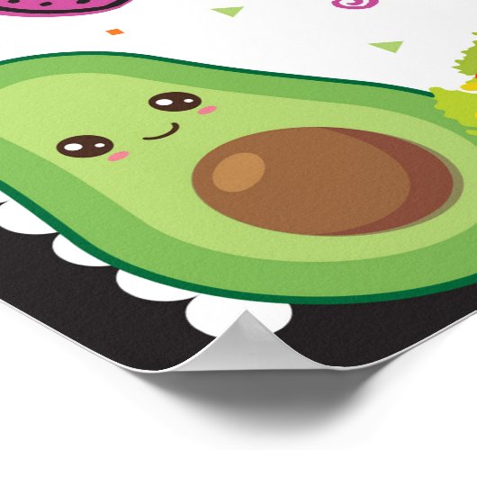 フィエスタタコギフトとカードサインのポスター ポスター (角)