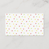 フィエスタタコサボツおむつラッフルベビーシャワー エンクロージャーカード (裏面)