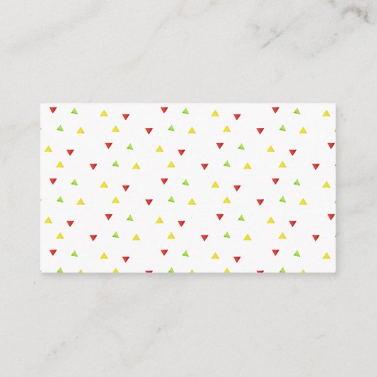 フィエスタタコサボツおむつラッフルベビーシャワー エンクロージャーカード (裏面)