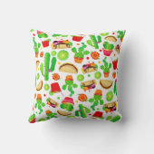 フィエスタタコスタタコ火曜カラフルおもしろい食品 クッション (裏面)