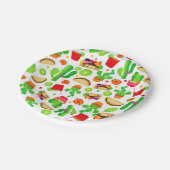 フィエスタタコスタタコ火曜カラフルシンコデマヨ ペーパープレート (アングル)