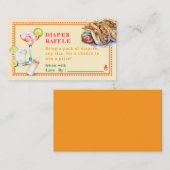 フィエスタタコステキラベビーシャワーオムツラッフル エンクロージャーカード (正面/裏面)