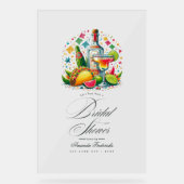 フィエスタタコス&テキーラブライダルシャワーウェルカム アクリルサイン (正面)