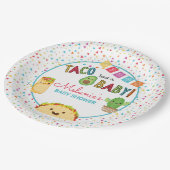 フィエスタタコバビーシャワー紙プレート ペーパープレート (アングル)