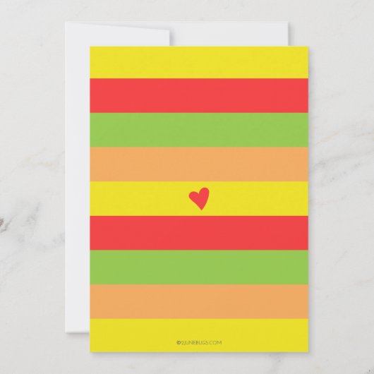 フィエスタタコブアベイビーシャワー招待状 招待状 (裏面)