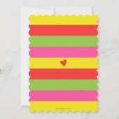 フィエスタタコブアベビーガールシャワー招待状 招待状 (裏面)