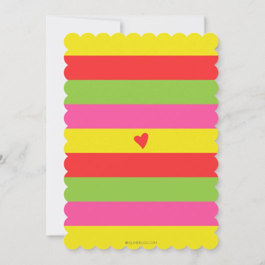 フィエスタタコブアベビーガールシャワー招待状 招待状 (裏面)