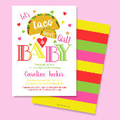 フィエスタタコブアベビーガールシャワー招待状 招待状
