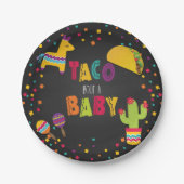 フィエスタタコブアベビー紙プレート – ベビーシャワー ペーパープレート (正面)
