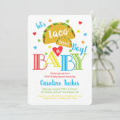 フィエスタタコブートア男の赤ちゃんシャワー招待状 招待状 (スタンド正面)