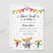 フィエスタタコ'ベビーサボテン動物の赤ちゃんシャワーについて 招待状 (正面)