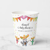 フィエスタタコ'ベビーサボテン動物の赤ちゃんシャワーについて 紙コップ (裏面)