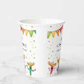 フィエスタタコ'ベビーサボテン動物の赤ちゃんシャワーについて 紙コップ (左)