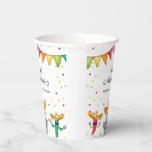 フィエスタタコ'ベビーサボテン動物の赤ちゃんシャワーについて 紙コップ (右)