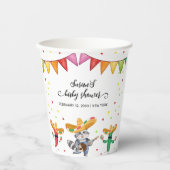 フィエスタタコ'ベビーサボテン動物の赤ちゃんシャワーについて 紙コップ (正面)