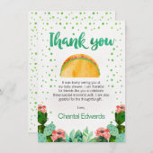 フィエスタタコベビーサンキューカード 招待状 (正面/裏面)