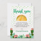 フィエスタタコベビーサンキューカード 招待状 (正面)