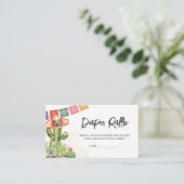 フィエスタタコ'ベビーシャワーおむつラッフル エンクロージャーカード (スタンド正面)